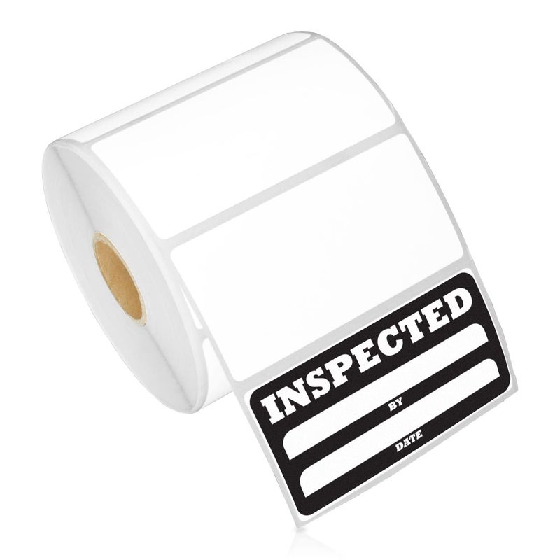 OfficeSmartLabels - 3" x 1.5" Direct Thermal Labels - Compatible with Zebra & Rollo Desktop Printers and More â€“ 1â€ Core, Permanent Adhesive & Perforated (950/Roll, 3800 Labels in 4 Rolls) - Image 1
